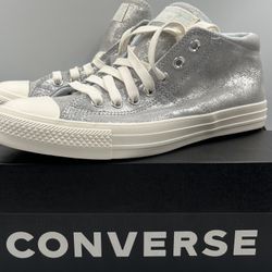 NEW Converse Women’s Chuck Taylor’s Madison Sneakers Size 11 Metallic Silver NWB