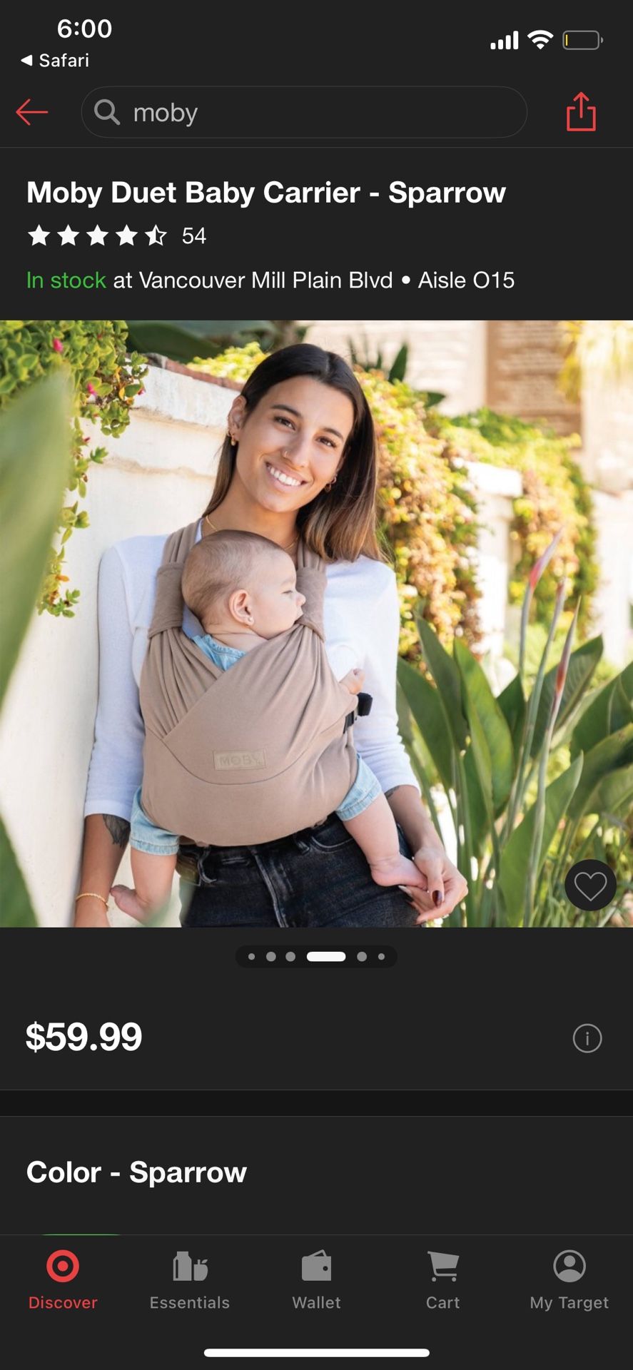 Moby Baby Carrier