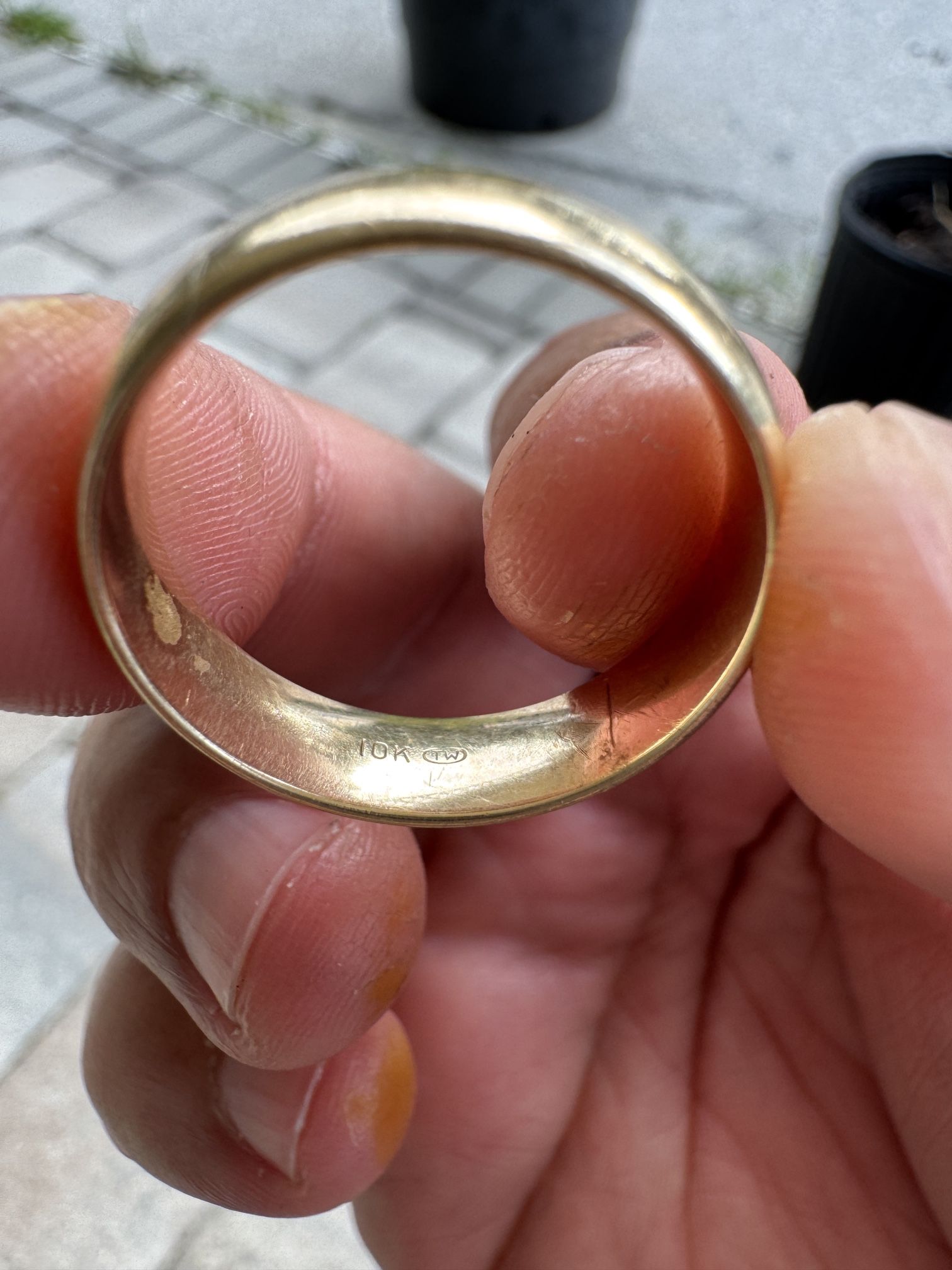 10k Solid Gold Band - 6.84 