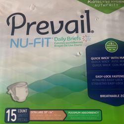 Prevail Daily Briefs 15 Count Size X-large 