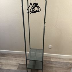 Coat hanger with 2 Shelves