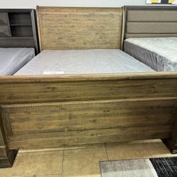 Queen Bedframe With Mattress 