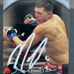 2012 Topps Finest Nick Diaz Rookie Autograph/Signed White Ink JSA Certified Rare