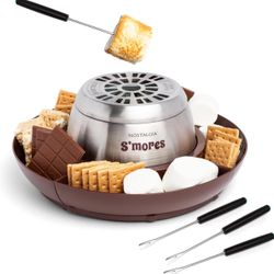 Electric S’mores Maker Indoor with Trays & Forks – Like New
