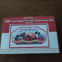 2004 Campbell's 500 Piece Jigsaw Puzzle  "Joseph Campbell Preserves & Jellies"