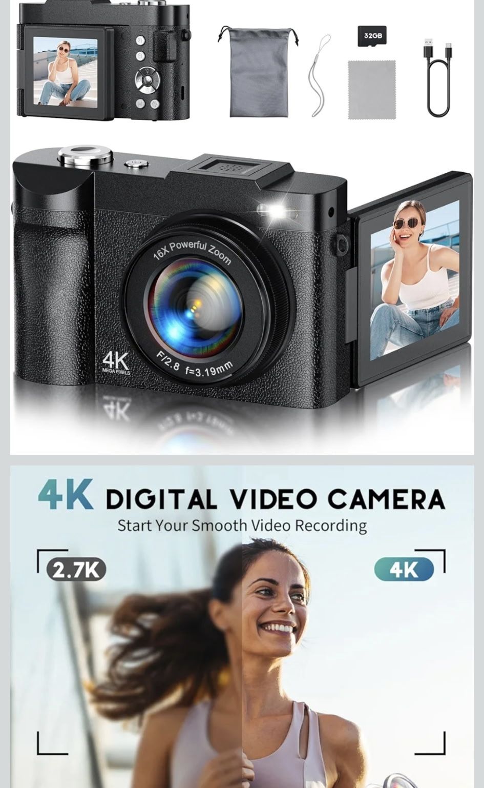 4K Digital Video Camera Brand New