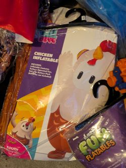 Lots of Inflatable costumes deadpool mask , toy nerf guns