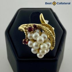 Stone Ring in 14k Gold