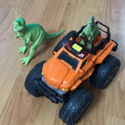 Kids toys - Dinosaur car and 2 dinosaurs