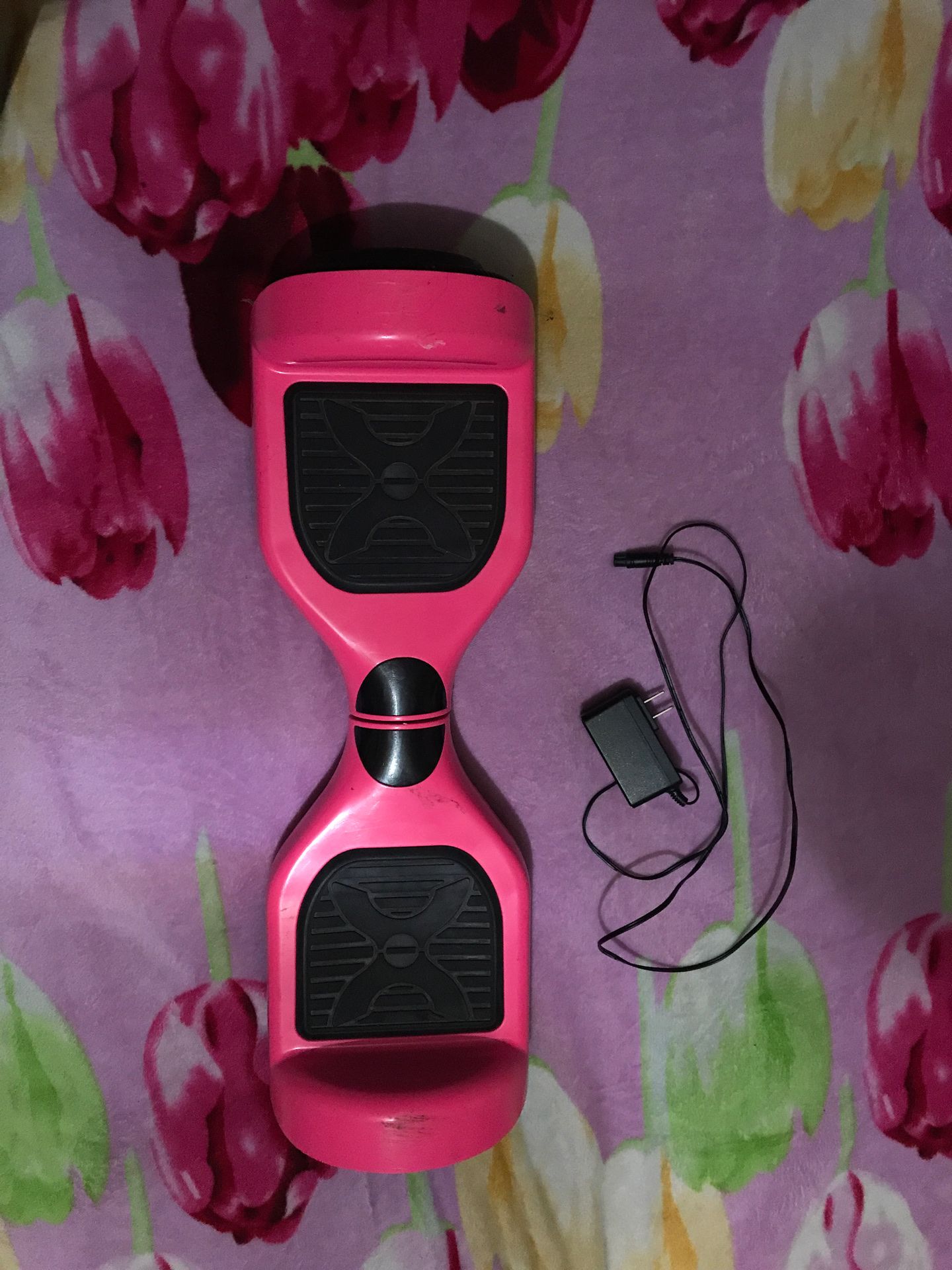 Pink hoverboard plus charger