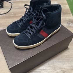 Gucci Suede Sneakers High Top Size 9.0