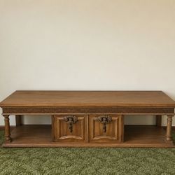 Vintage Antique Coffee Table / TV Stand