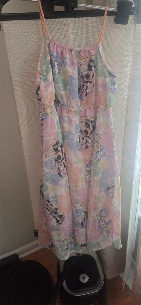 Girls Minnie Mouse & Daisy Duck Summer Dress