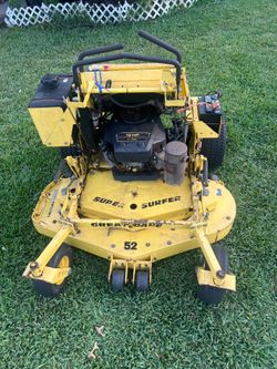 Zero turn commercial Stand on ready to cut