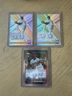 Jose Soriano Certified Autographed Rookie Cards $20 each