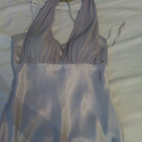 Silver Gown from Davids Bridal size 14