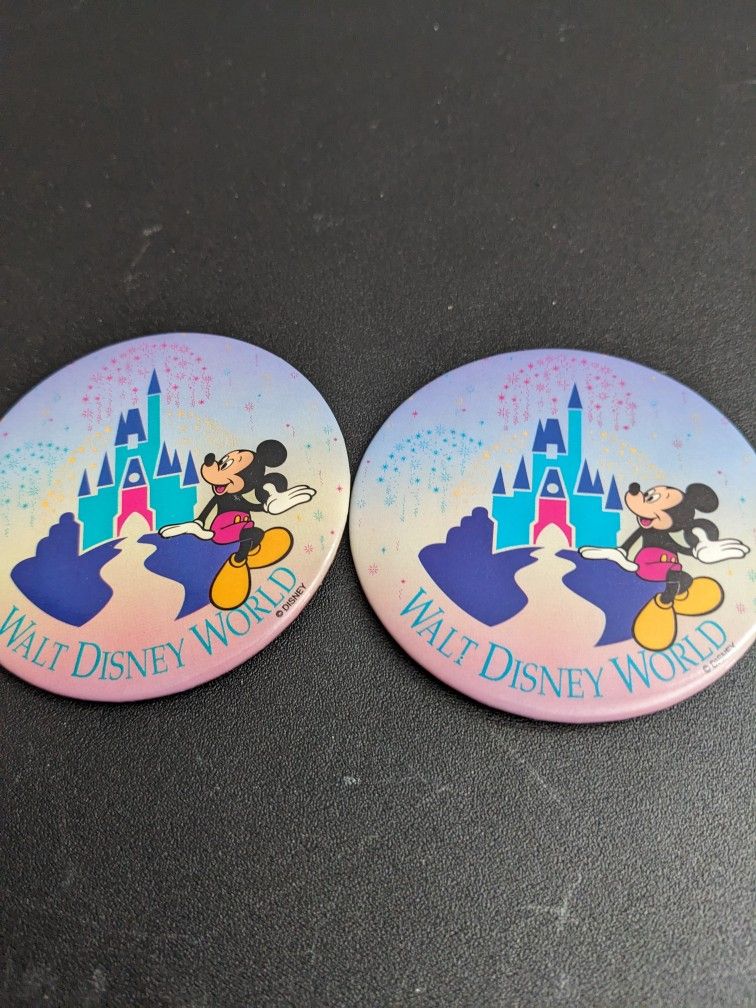 Disney World buttons