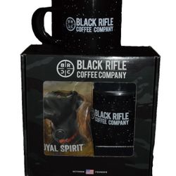 Black Rifle Coffee Company Coffee & 2 Mugs Gift Box Loyal Spirit Ground 12 New