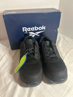 Reebok Sublite Work RB4039 Womens 9 Mens 7 Black Slip Resistant Safety Shoes NWB