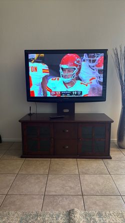 Panasonic  46 inch TV & entertainment center
