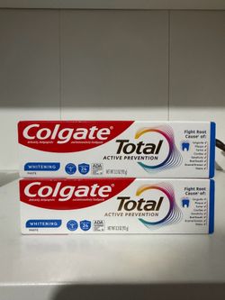 Colgate total whitening toothpaste