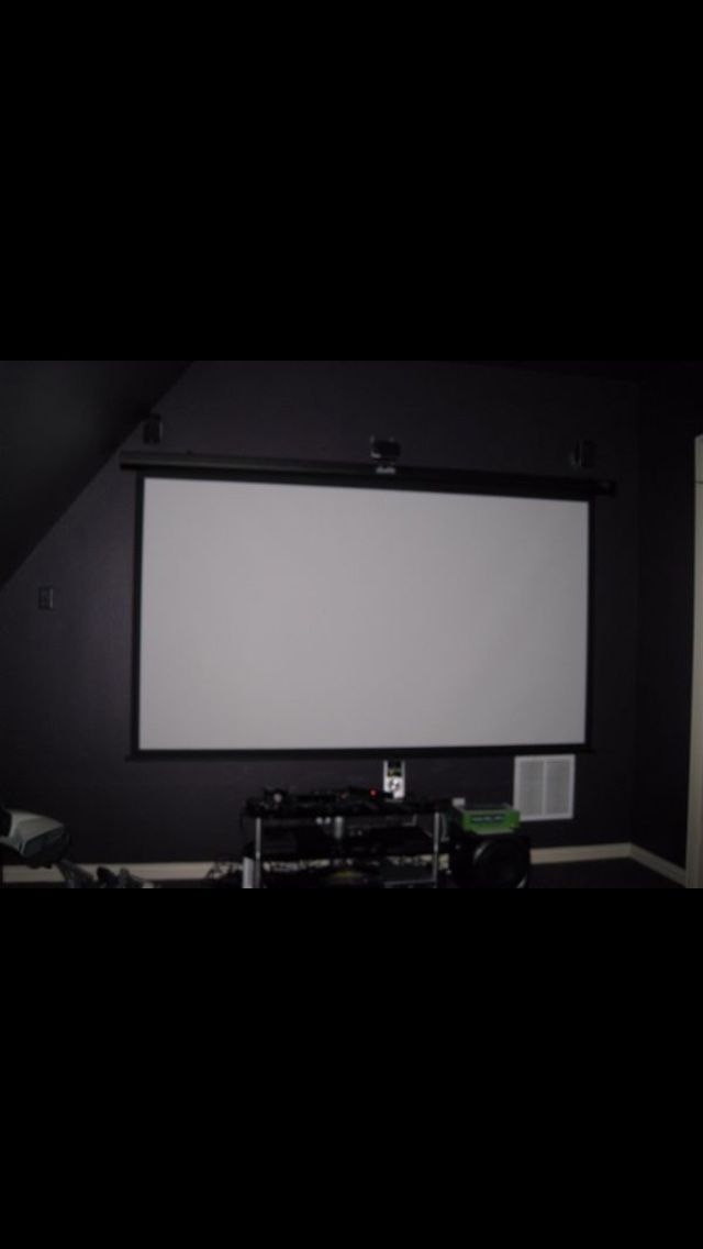 8ft Gigalife High Definition Motorized Projector Screen New in a Box