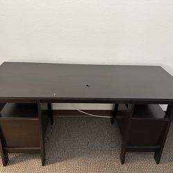 Black wood desk 