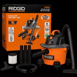 RIDGID NXT 6-Gallon Wet/Dry Vacuum (HD0600) – New open box