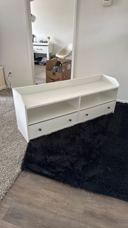 Tv Stand-White-54 1/2 Inches