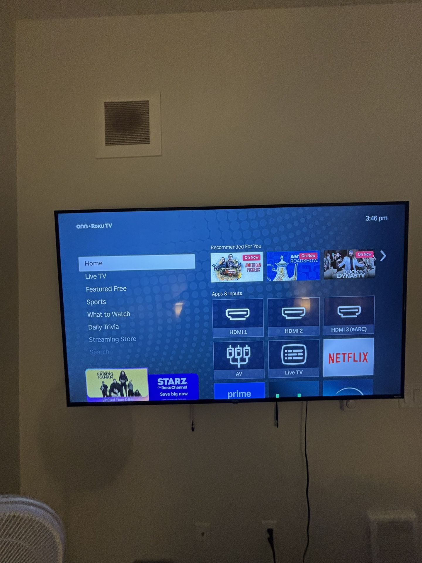 65” Onn Roku Tv