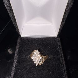 14k Natural Diamond Ring