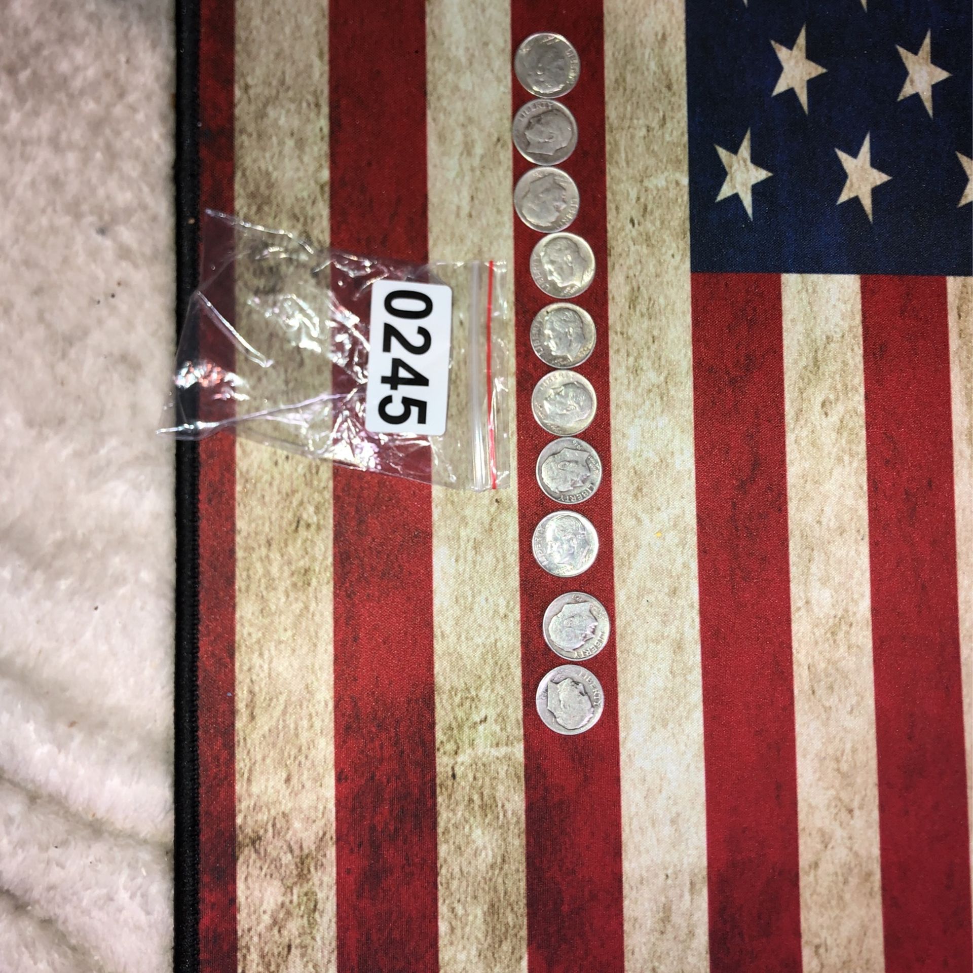 10 Roosevelt Silver Dimes