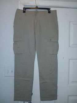 Men Khaki Cargo Pants 32x30