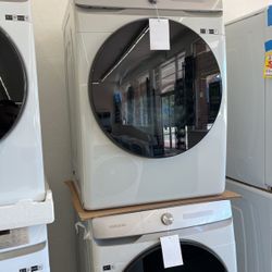 Samsung Bespoke Washer And Gas Dryer Set Stackable 