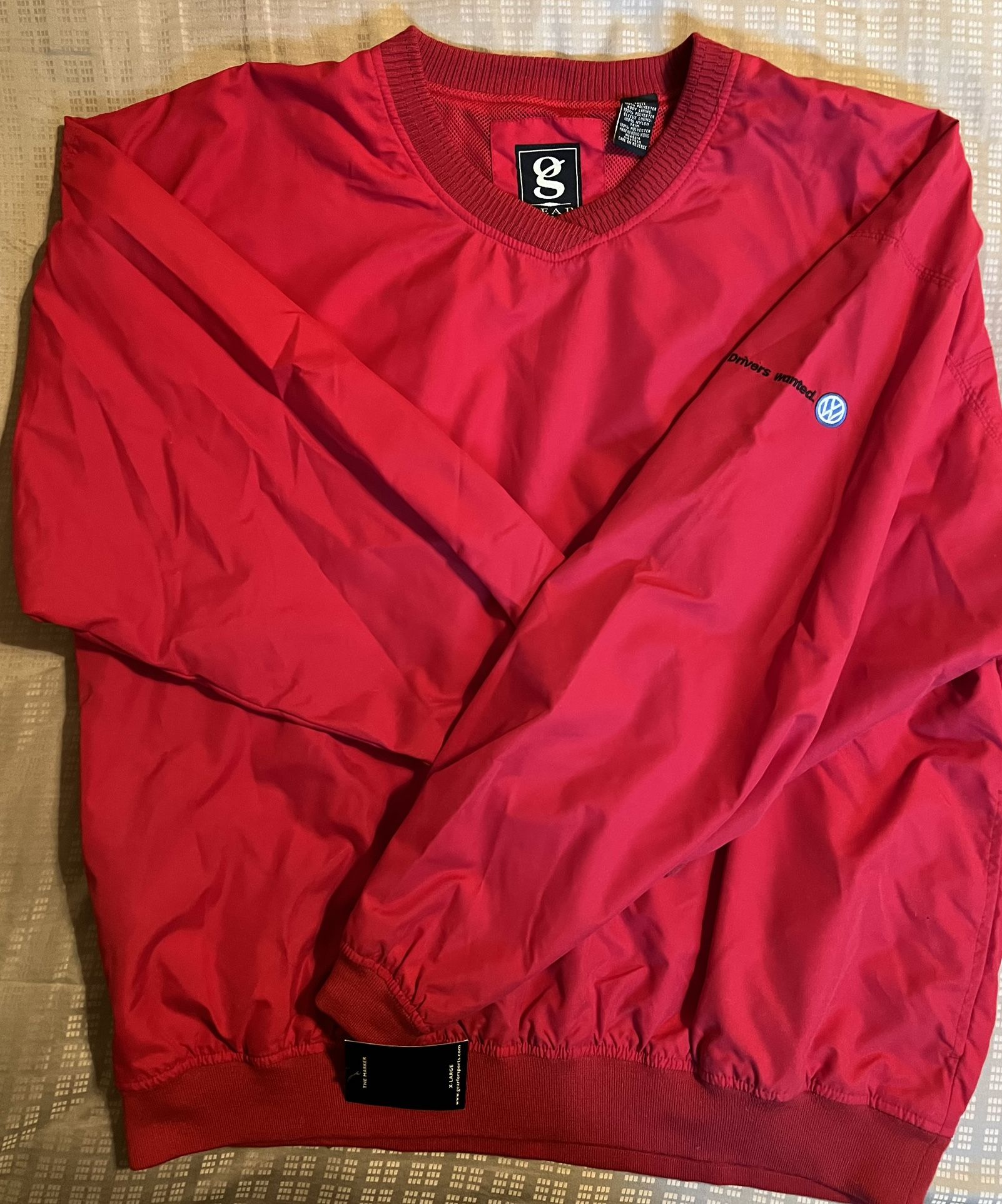 Vintage "Drivers Wanted" Volkswagen Windbreaker / Pullover (with Tags / never worn)