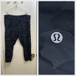 Lululemon Camo Wunder Train Leggings Size 18