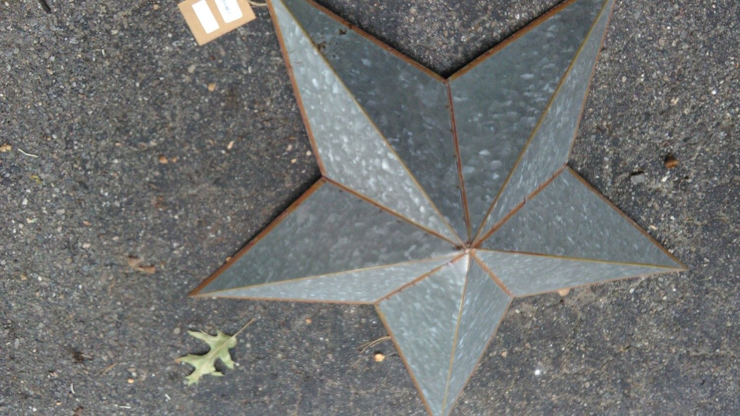 New 27" Home Decor Tin Metal Star Hanging Wall Art Design NWT India