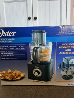 oster 11 cup wide mouth food processor fpstfp4255. Open box, never used.