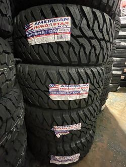 33x12.50r18 AMERICAN MT 4 NEW TIRES INSTALLED ✅ INSTALADAS ✅🔥