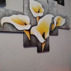 5 Piece Abstract Wall Painting Medium-Large