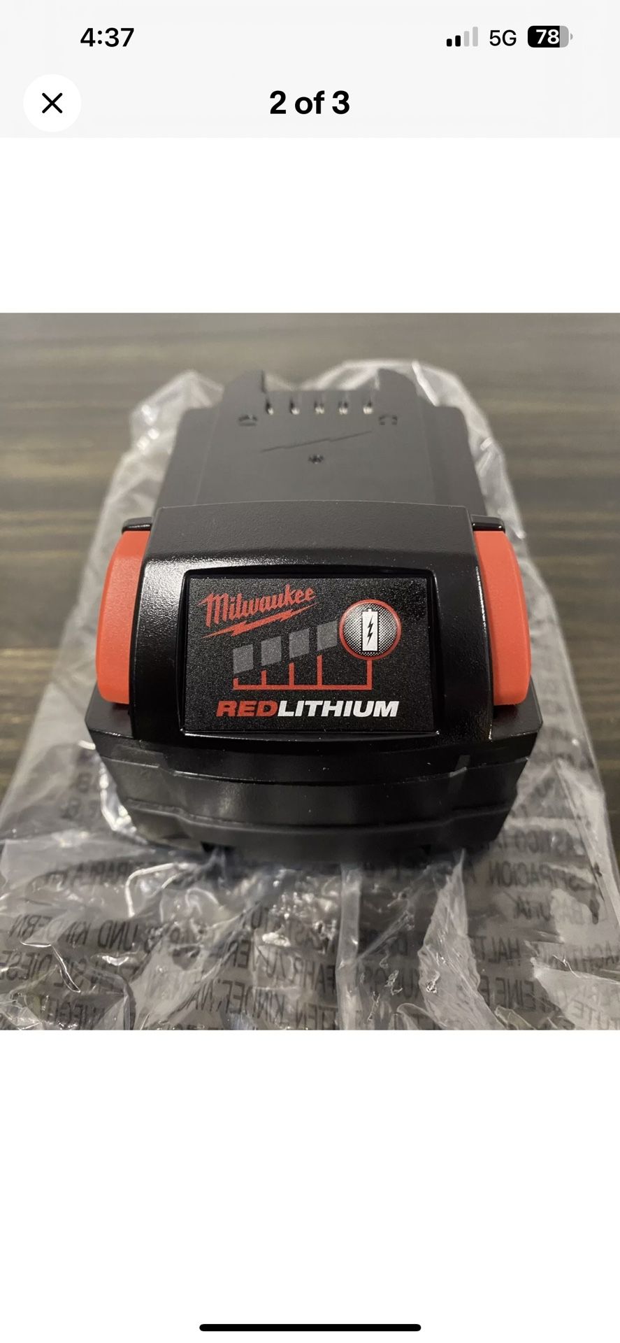 Milwaukee M18 5.0ah Battery