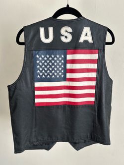 Leather USA Biker Vest