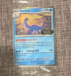 Aurorus Pokémon TCG Perfect Order Stamped Promo card