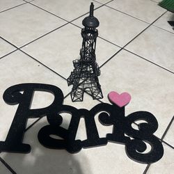Paris Tower And Wall Decoration