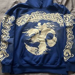 Hellstar Blue and White hoodie