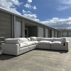 White Sectional Cloud Couch