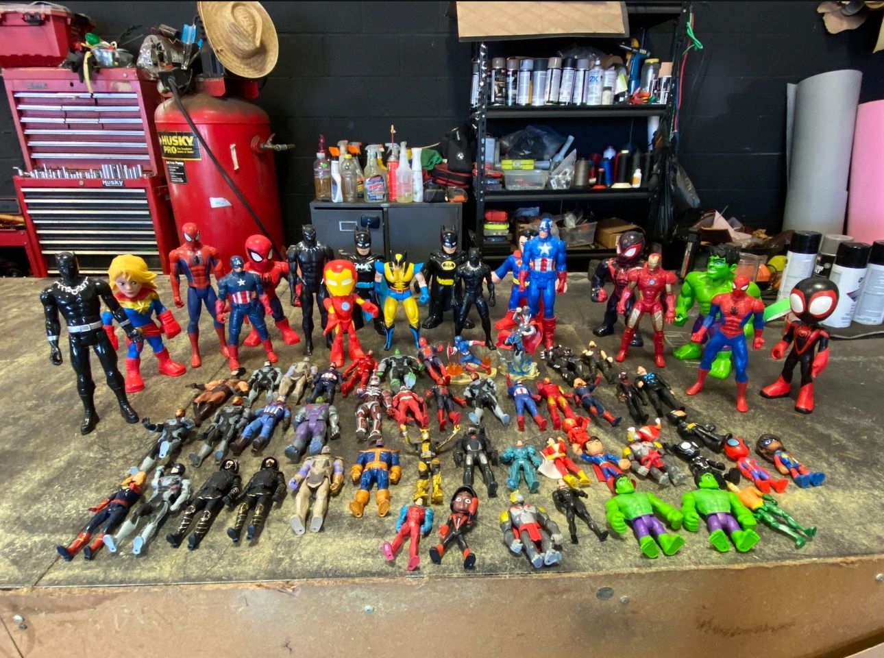 MARVEL AND DC COLLECTION ALL AVAILABLE IN ONE LOT Some vary rare pieces Selling all as a lot!!!