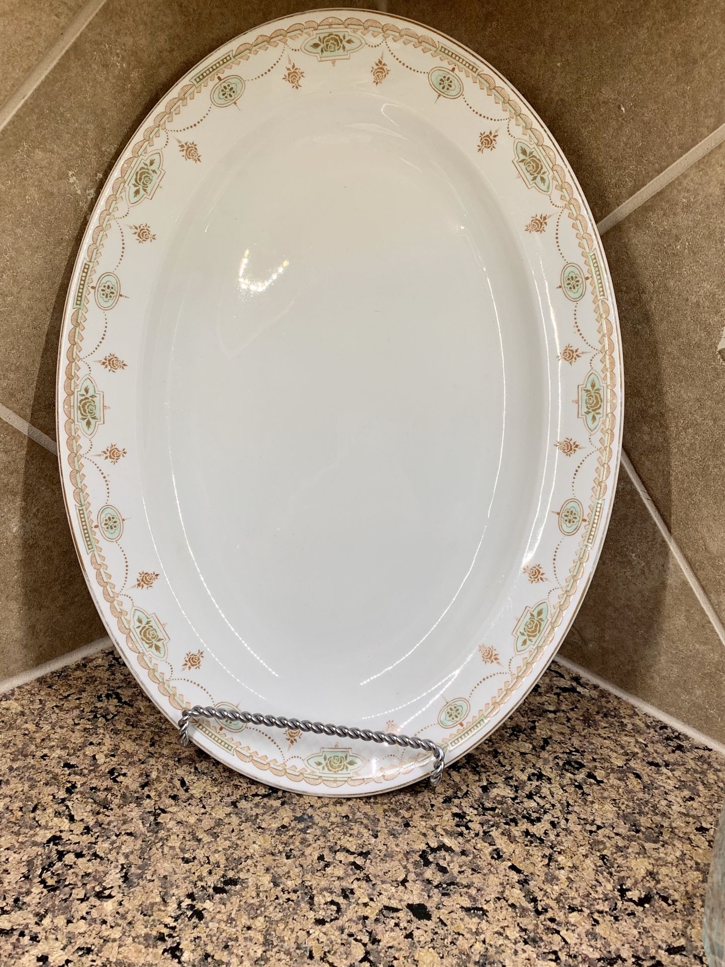 WH Grindley Savoy - Antique Ironstone China Large Oval platter