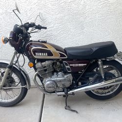 1975 Yamaha XS500 XS500B Runs Great With Title