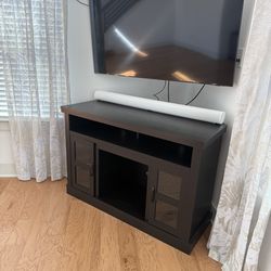 Black tv stand